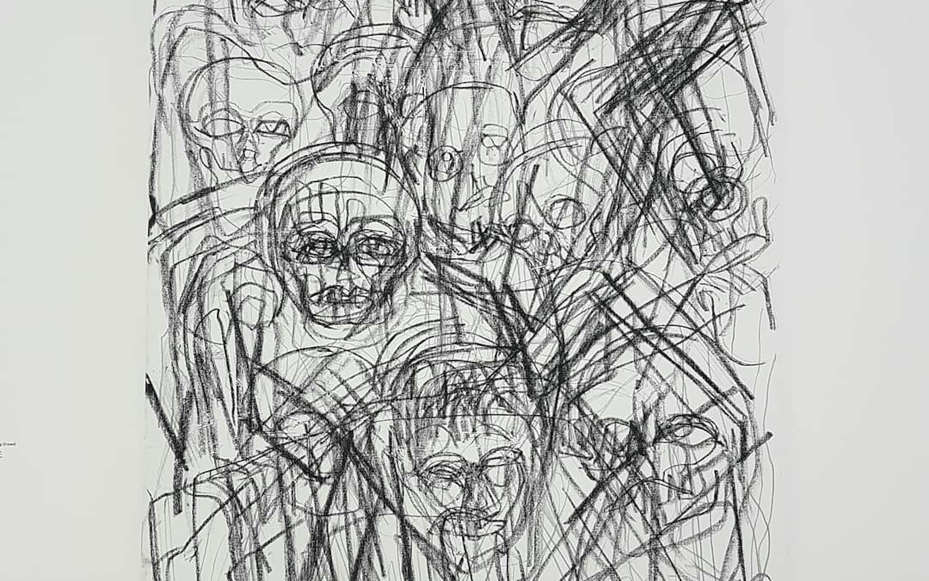 BON PLAN: Thomas Houseago, « Almost Human » 1 zdi1ndg1mwytodg5zs00zdqzlwjmmwmtngvintu4y2e5mdvh somatic painting crowd c thomas houseago