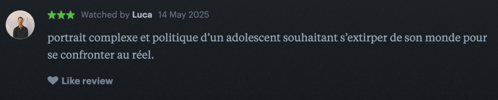CANNES 2025 · « Enzo » de Robin Campillo : nos reviews préférées sur Letterboxd 2 Capture decran 2025 05 14 a 11.54.51