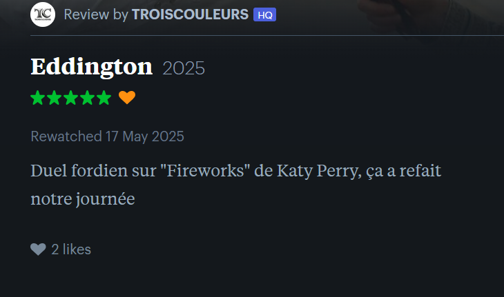 CANNES 2025 · "Eddington" d'Ari Aster : nos reviews préférées sur Letterboxd 5 edy
