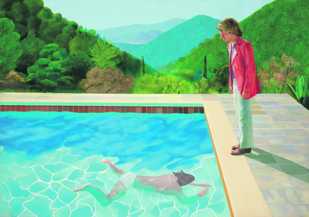 David Hockney Portrait of an Artist Pool with Two Figures 1972